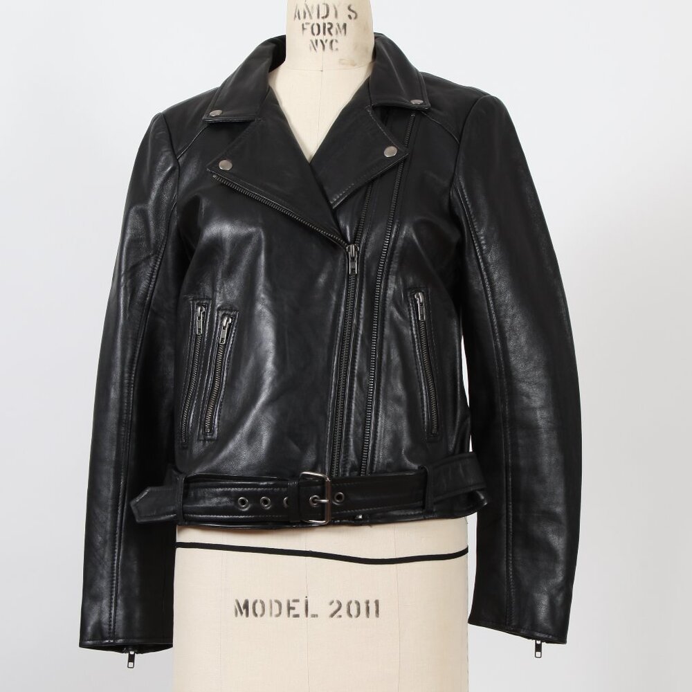 Whet Blu Chloe Black Leather Jacket